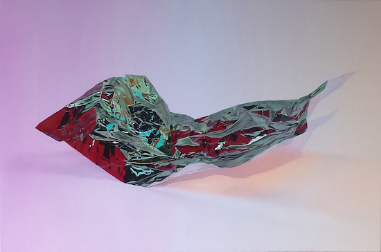 Maude Corriveau, «Reliquat 08», 2015, acrylique sur toile, 50 cm x 76 cm