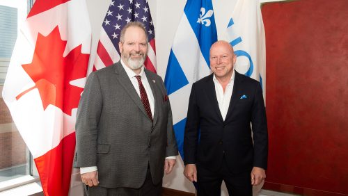 Visite du Consul général des États-Unis à Montréal