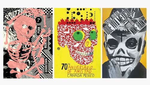 Des affiches de squelettes pour la fête des Morts